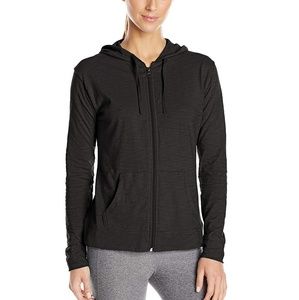 Lightweight black zip up hoodie